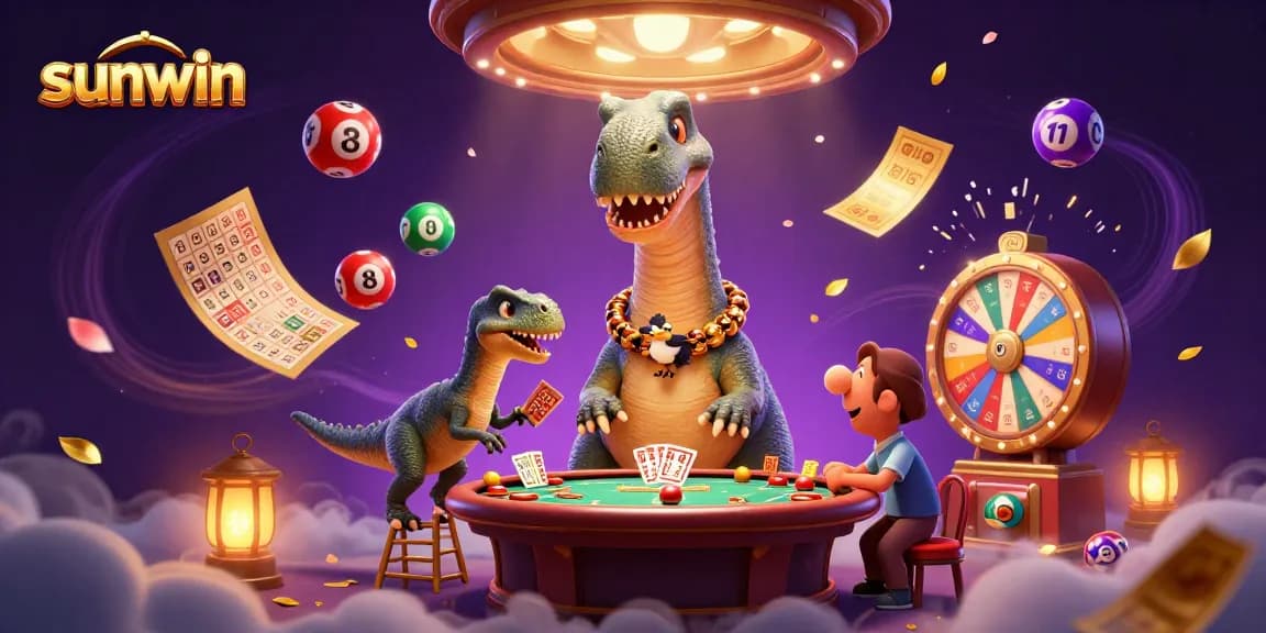 Experience sunwin's vibrant casino world with dynamic gaming elements and whimsical characters.