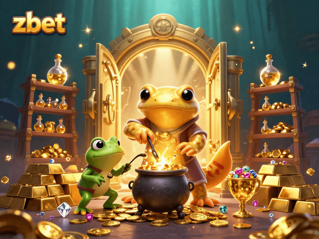 Experience thrilling gameplay with zbet in a vibrant 3D casino world filled with golden treasures.