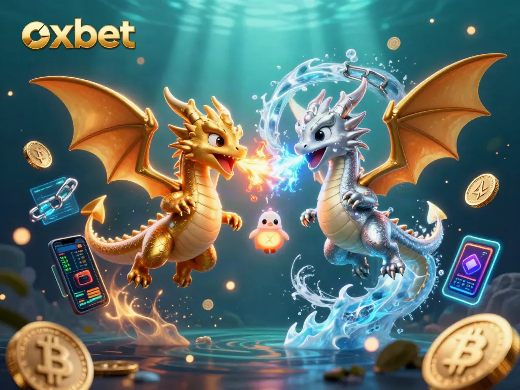 Experience thrilling gameplay at OXBET with vibrant dragons and crypto elements.