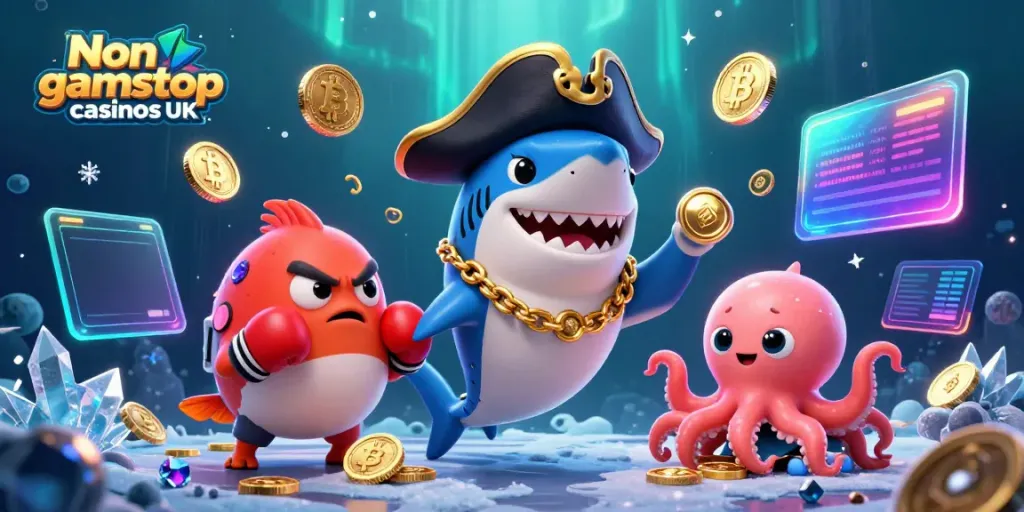 Play with excitement at Non gamstop casinos UK featuring vibrant casino elements.