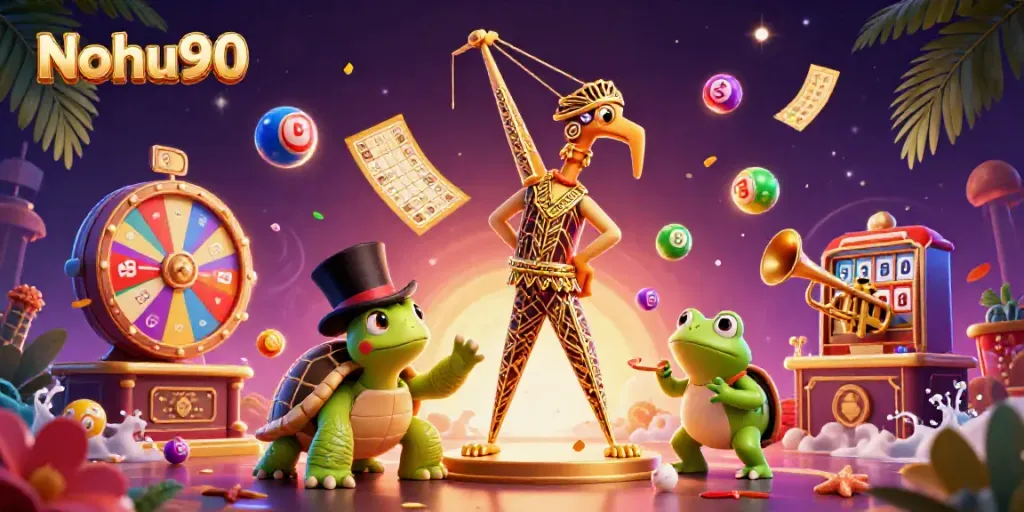 Experience vibrant Nohu90 gaming action with dynamic characters and lively casino elements