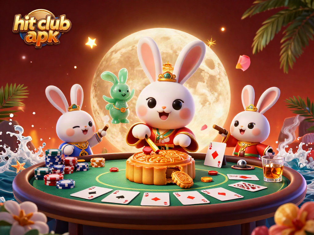 Engage your strategy with hit club apk showcasing a lively scene of gambling excitement.