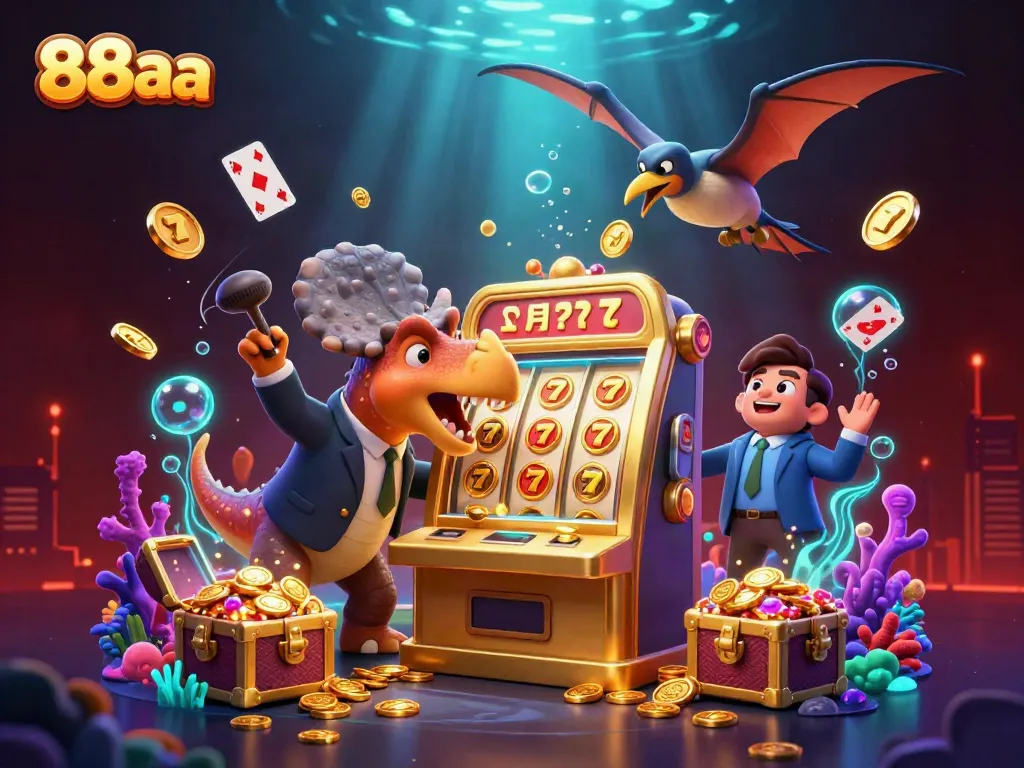 Experience thrilling jackpots at 88aa with dynamic casino action and colorful gaming symbols.