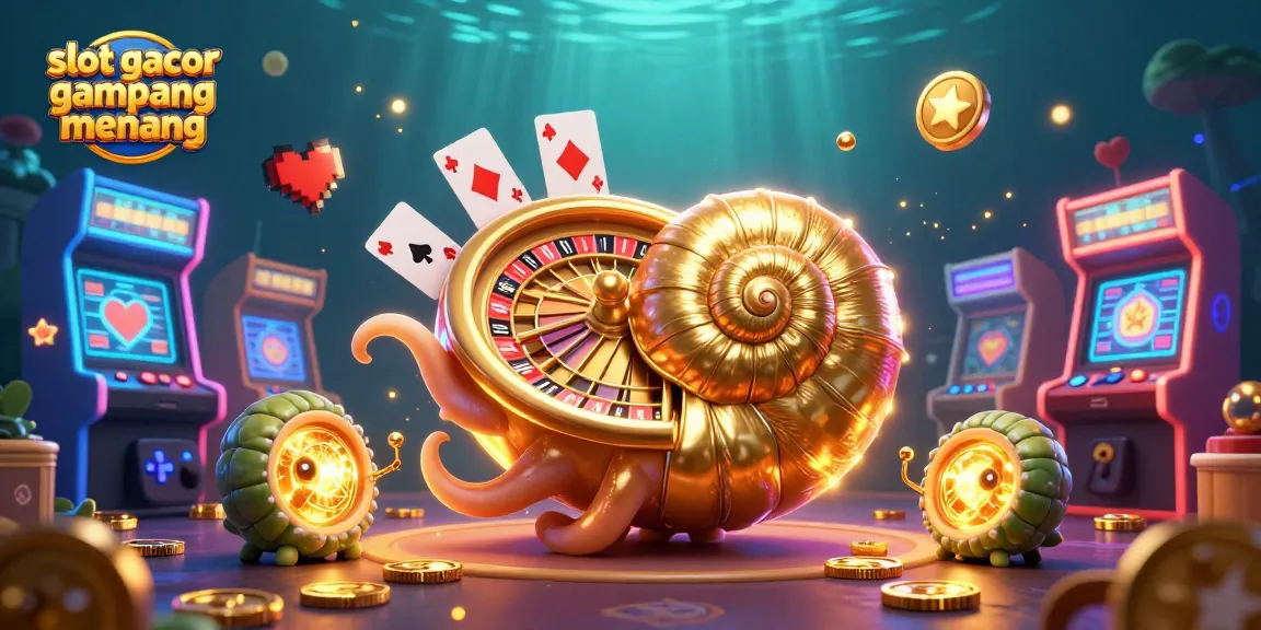 Spin to win at slot gacor gampang menang with a vibrant, colorful casino scene depicting playful characters and dynamic game elements.