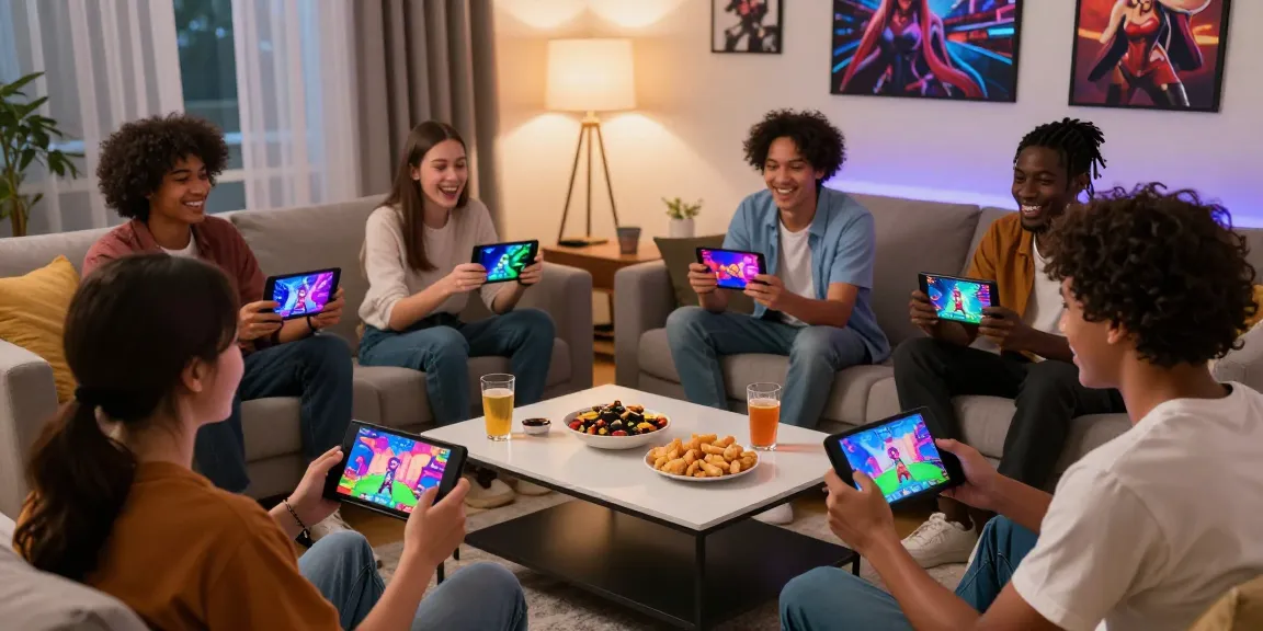 Players enjoying a sissy hentai game night in a cozy living room.