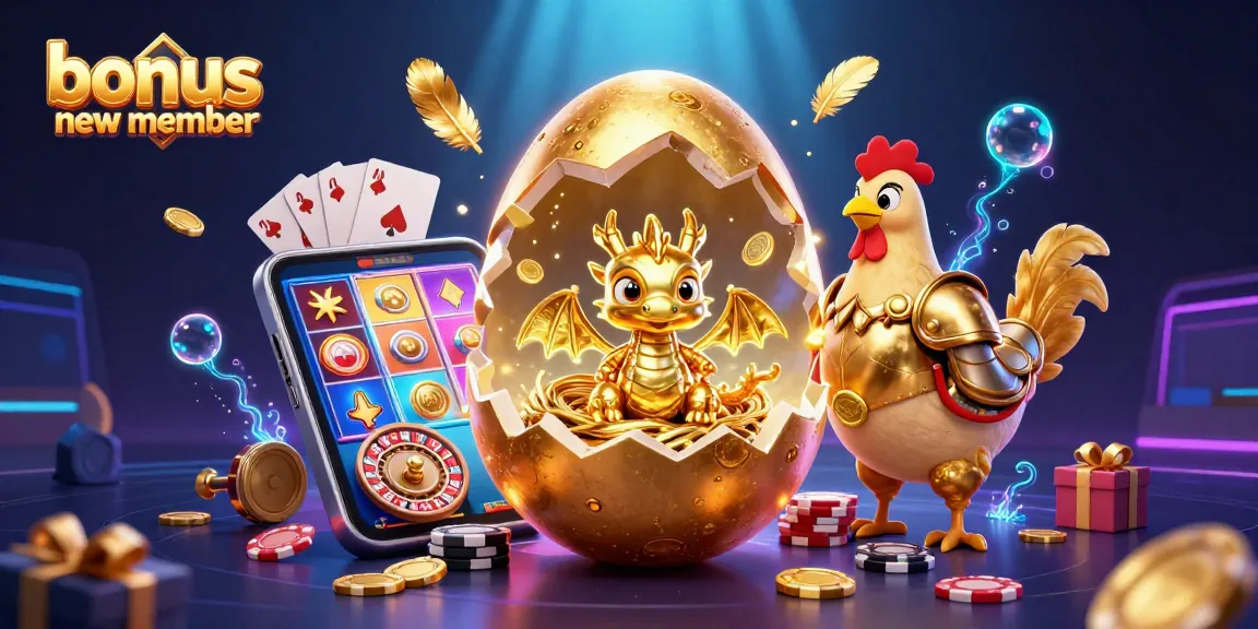 Experience the thrill of gaming with this ultra-detailed scene featuring a bonus new member dragon among casino elements.
