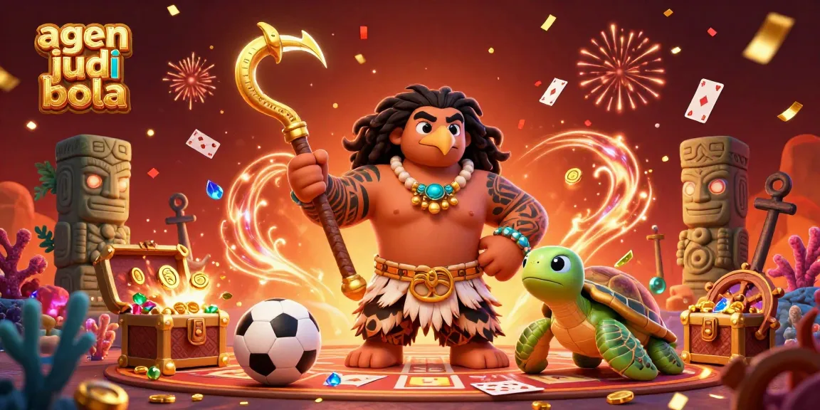 A vibrant scene showcasing agen judi bola with a demigod hawk and turtle in a dynamic sports betting environment.